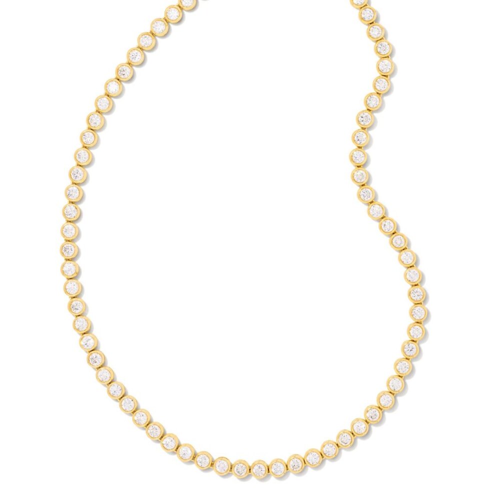 Kendra Scott Carmen Bezel Tennis Necklace